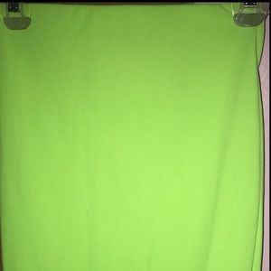 Boohoo Neon Green Pencil Skirt